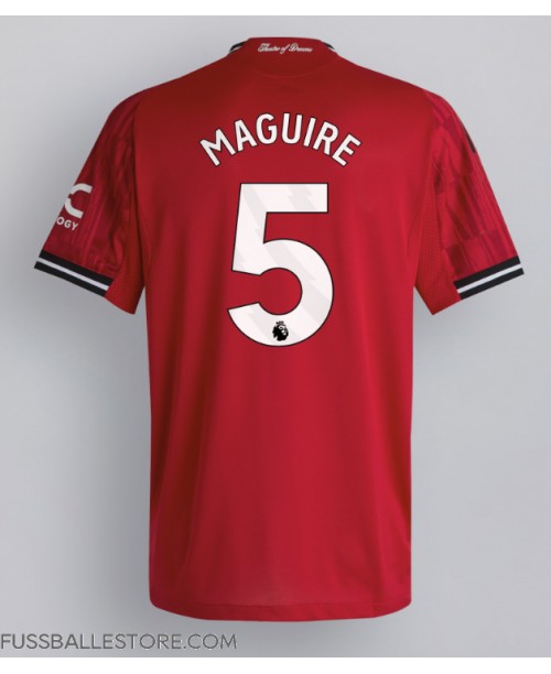 Günstige Manchester United Harry Maguire #5 Heimtrikot 2025-26 Kurzarm Günstige Manchester United Harry Maguire #5 Heimtrikot 2025-26 Kurzarm